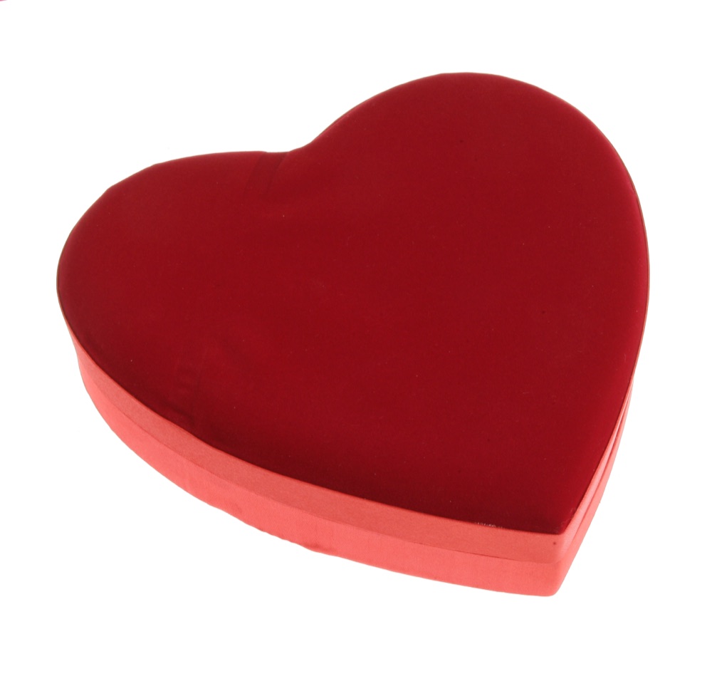 Red Satin Heart — 14 Chocolates
